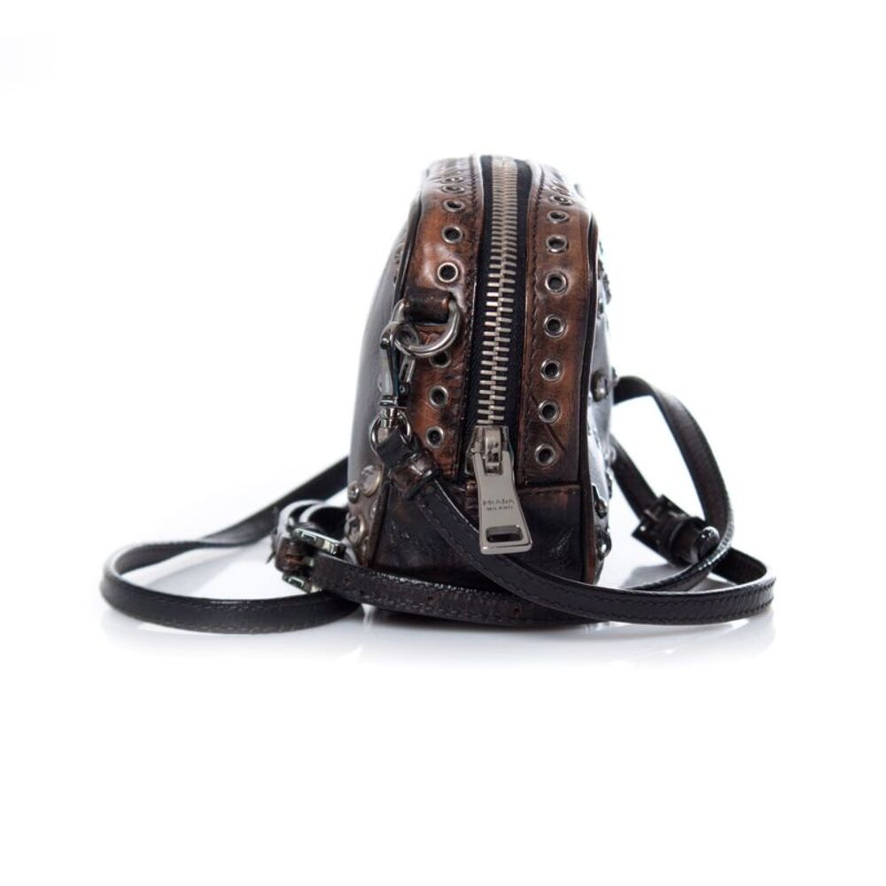 Prada, Vitello vintage embellished camera messenger bag. - Picture 7 of 10
